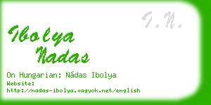 ibolya nadas business card